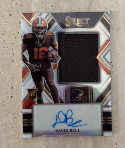 2022 Panini Select #JRS-DB David Bell Rookie Patch Auto — front