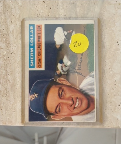1956 Topps #243 Sherm Lollar — front