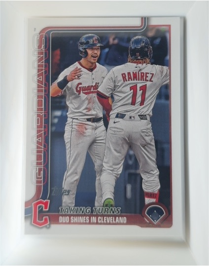 2025 Topps Update #US26 José Ramírez / Steven Kwan — front
