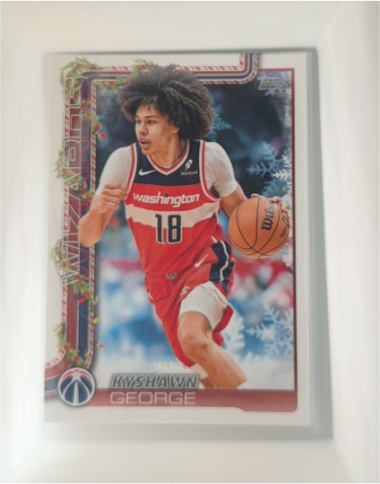 2025-26 Topps Holiday #H77 Kyshawn George — front