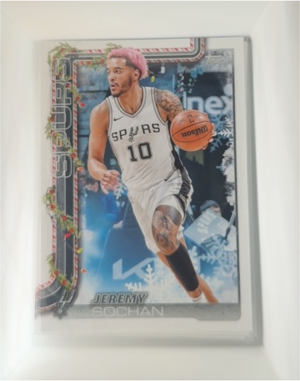 2025-26 Topps Holiday #H160 Jeremy Sochan — front