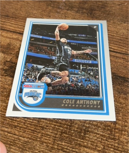 2022-23 Panini NBA Hoops #105 Cole Anthony — front