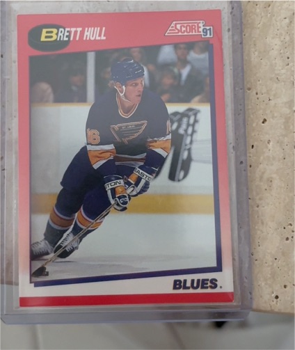 1991-92 Score Canadian #1 Brett Hull — front