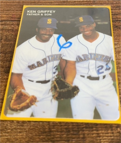 1991 Mother's Cookies Father & Son #3 Ken Griffey Jr. / Ken Griffey Sr. — front