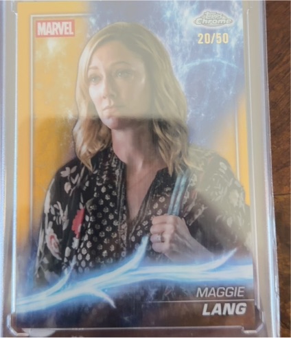 2025 Topps Chrome Marvel Studios #20/50 Maggie Lang — front