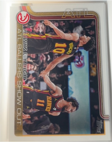 2025-26 Topps #282 Hawks Fly High: ATL Ballers Show Out — front