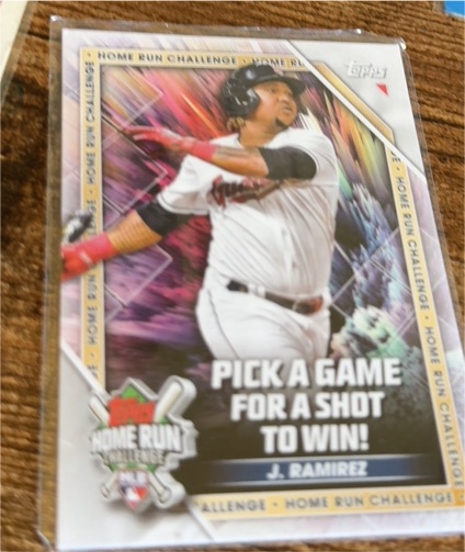 2023 Topps #HRC-14 Jose Ramirez Home Run Challenge — front