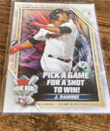 2023 Topps Home Run Challenge #HRC-14 Jose Ramirez — front