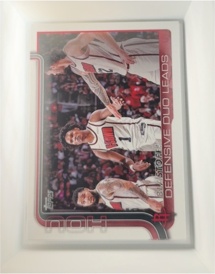 2025-26 Topps #297 Blastoff!: Defensive Duo Leads Houston Rockets — front