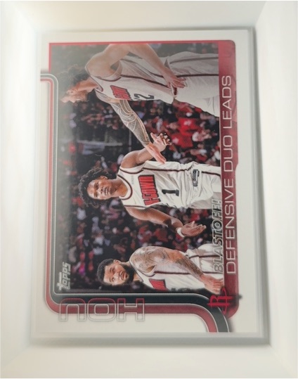 2025-26 Topps #297 Blastoff!: Defensive Duo Leads Houston Rockets — front