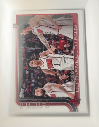 2025-26 Topps #297 Blastoff!: Defensive Duo Leads Houston Rockets — front