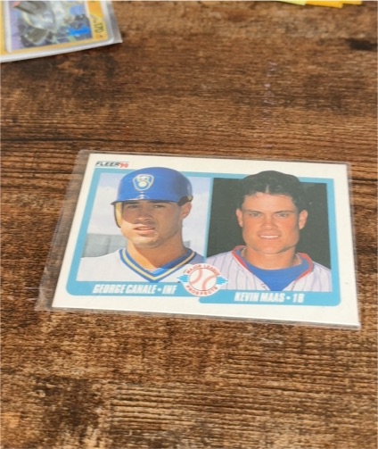 1990 Fleer #641 Kevin Maas & George Canale — front