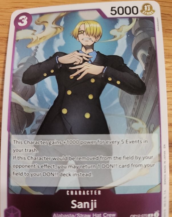 2025 One Piece Legacy of the Master #OP12-070 Sanji — front