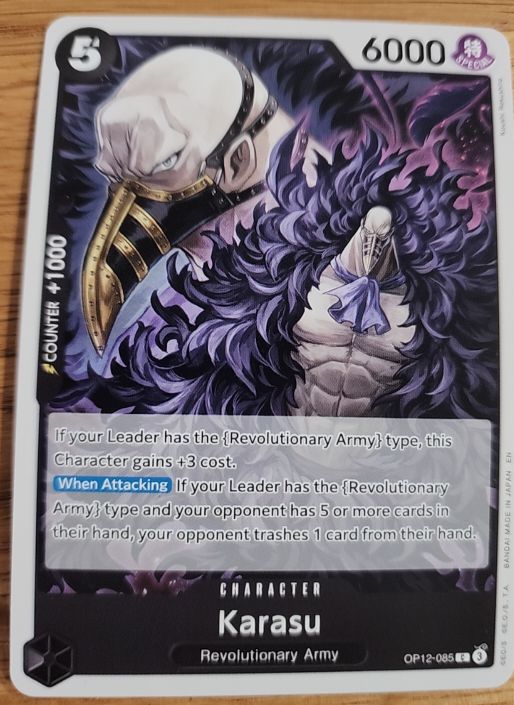 2025 One Piece Legacy of the Master #OP12-085 Karasu — front