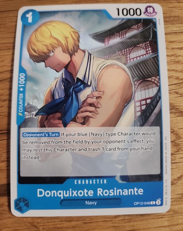 2025 One Piece OP12-048 Donquixote Rosinante — front