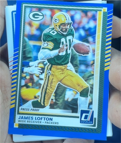 2025 Panini Donruss #72 James Lofton Press Proof — front