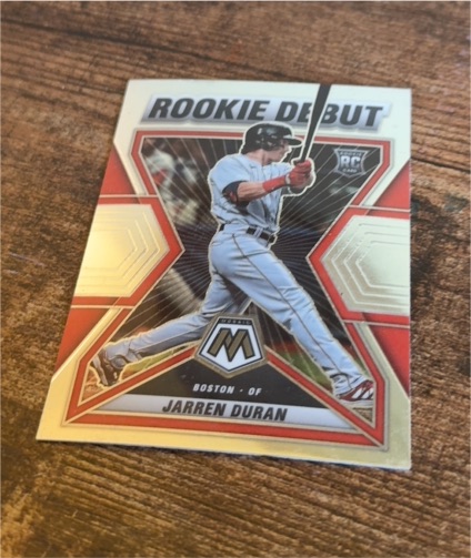 2022 Panini Mosaic #RD-1 Jarren Duran Rookie Debut — front