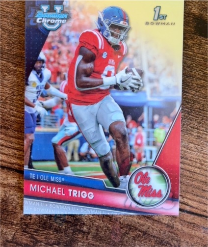 2023 Bowman Chrome University #128 Michael Trigg — front