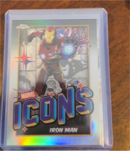 2025 Topps Chrome Marvel Icons #MI-7 Iron Man — front