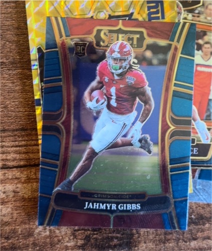 2023 Panini Select Draft Picks #10 Jahmyr Gibbs — front
