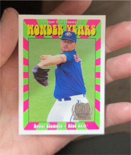 1999 Upper Deck Wonder Years #WY5 Roger Clemens — front
