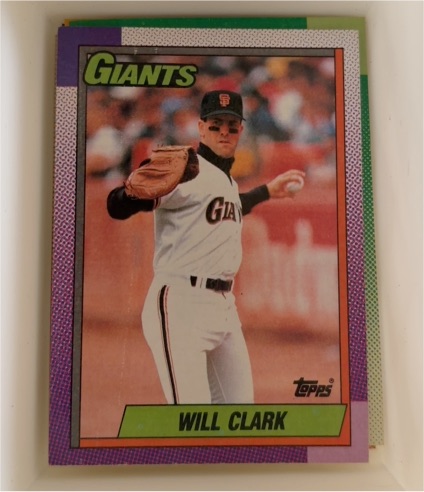 1990 Topps #100 Will Clark — front