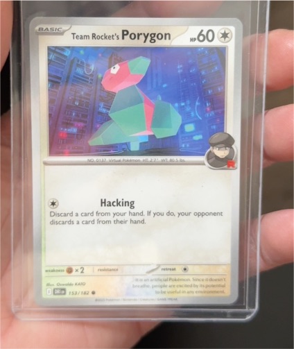 2023 Pokémon SV10: Destined Rivals #153 Team Rocket's Porygon — front