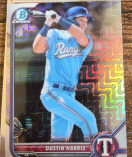 2022 Bowman Chrome #BCP-190 Dustin Harris — front