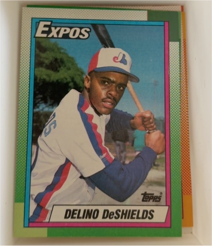 1990 Topps #224 Delino DeShields — front