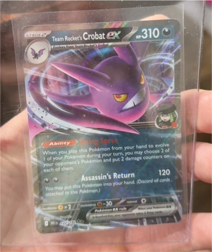 2025 Pokémon TCG Team Rocket's Crobat ex #122/182 — front