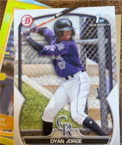 2023 Bowman #BP-22 Dyan Jorge — front