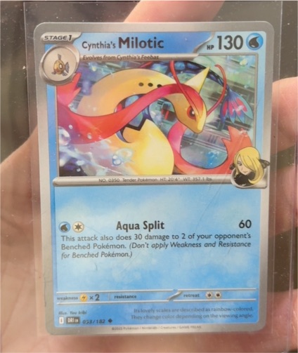 2023 Pokémon SV10: Destined Rivals #053 Cynthia's Milotic — front