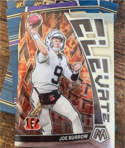 2023 Panini Mosaic #E-JB Joe Burrow Elevate — front