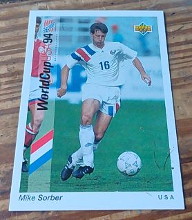 1993 Upper Deck World Cup 94 #16 Mike Sorber — front