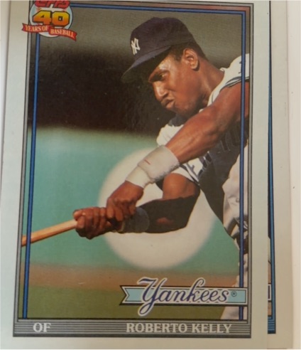1991 Topps #11 Roberto Kelly New York Yankees — front