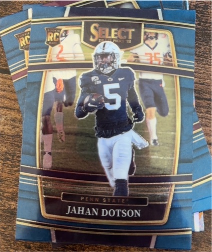 2022 Panini Select Draft Picks #87 Jahan Dotson — front