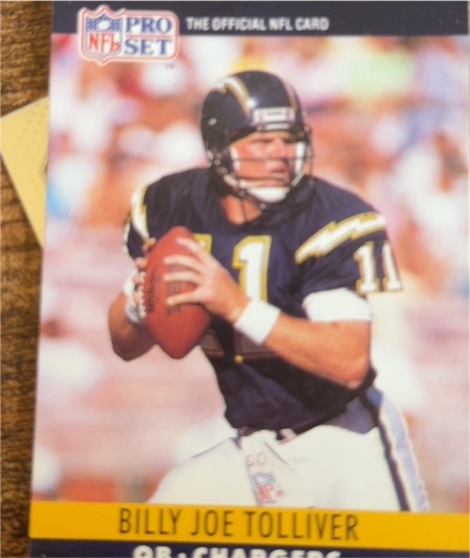 1990 Pro Set #282 Billy Joe Tolliver — front
