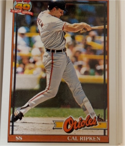 1991 Topps #150 Cal Ripken — front