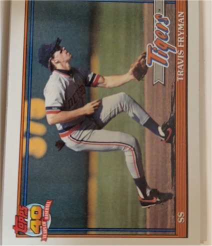 1991 Topps #128 Travis Fryman — front