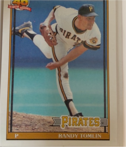 1991 Topps #167 Randy Tomlin — front