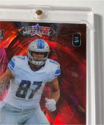2023 Wild Card American Metallix #1/4 T.J. Hockenson — front