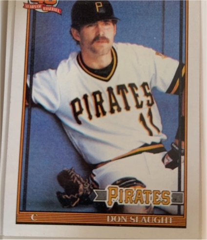 1991 Topps #221 Don Slaught — front