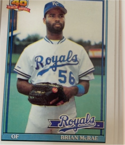 1991 Topps #222 Brian McRae — front