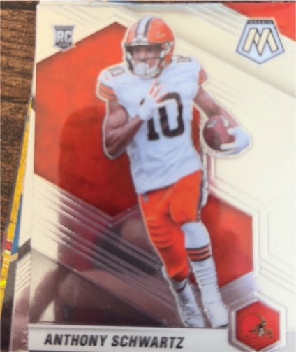 2021 Panini Mosaic #331 Anthony Schwartz Rookie Card — front