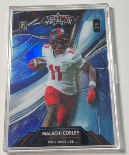 2023 Wild Card American Metallix #3/8 Malachi Corley — front