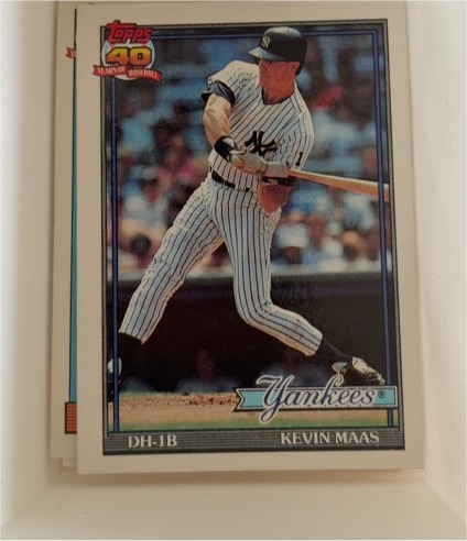 1991 Topps #435 Kevin Maas — front