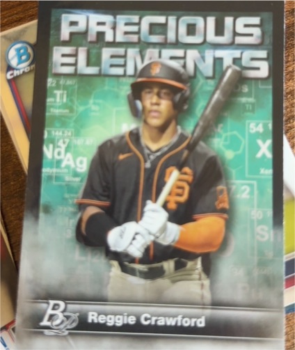2023 Bowman Platinum #PE-20 Reggie Crawford Precious Elements — front