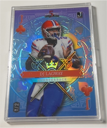 2024 Wild Card 5 Card Draw Stacked Deck DJ Lagway 1/2 — front