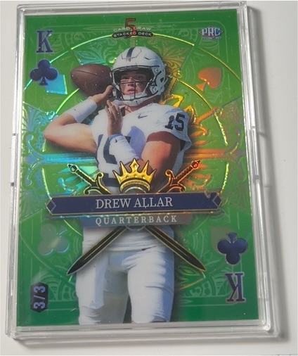 2024 Wild Card 5 Card Draw King of Clubs #Drew Allar — front