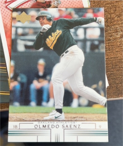 2002 Upper Deck #76 Olmedo Saenz — front